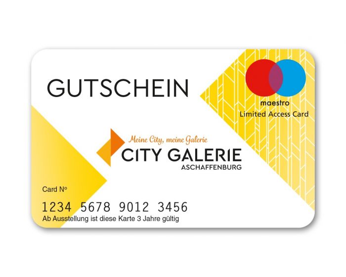 City Galerie Aschaffenburg Gutscheinkarte 